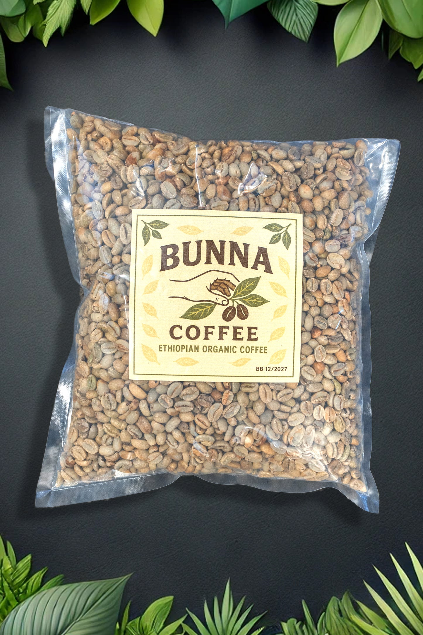 Ethiopian Raw coffee - Bunna